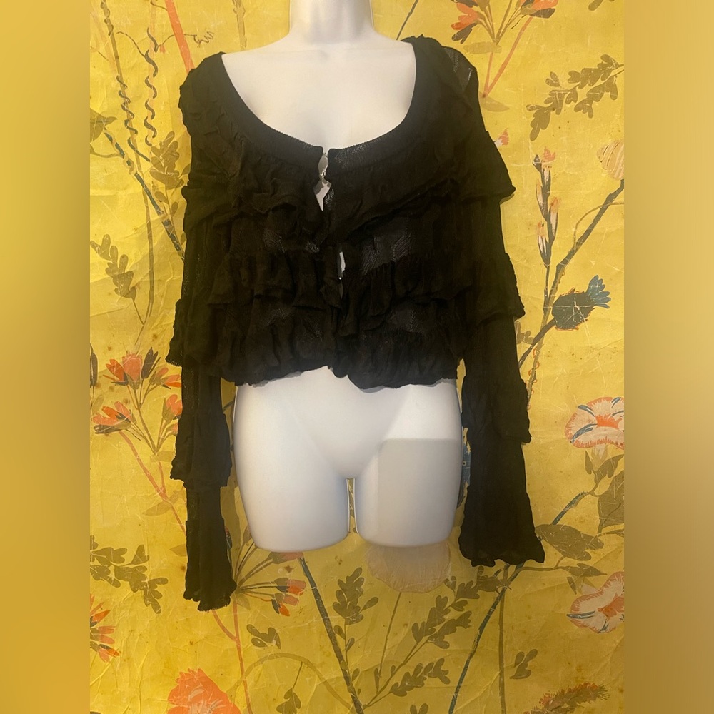 Free People Ruffle Cardigan - Picture 6 of 9